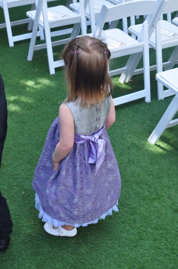 Made by Rae Geranium dress turned into an adorable flower girl dress by the Creative Counselor