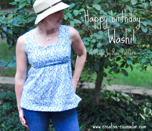 Creative Counselor: Happy birthday Washi!